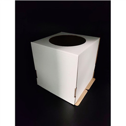 ОПТ 25! Коробка для торта 22х22х24 см с окном (плотный гофрокартон)