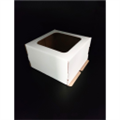 ОПТ 50! Коробка для торта 22х22х13 см с окном (плотная гофрокартон)